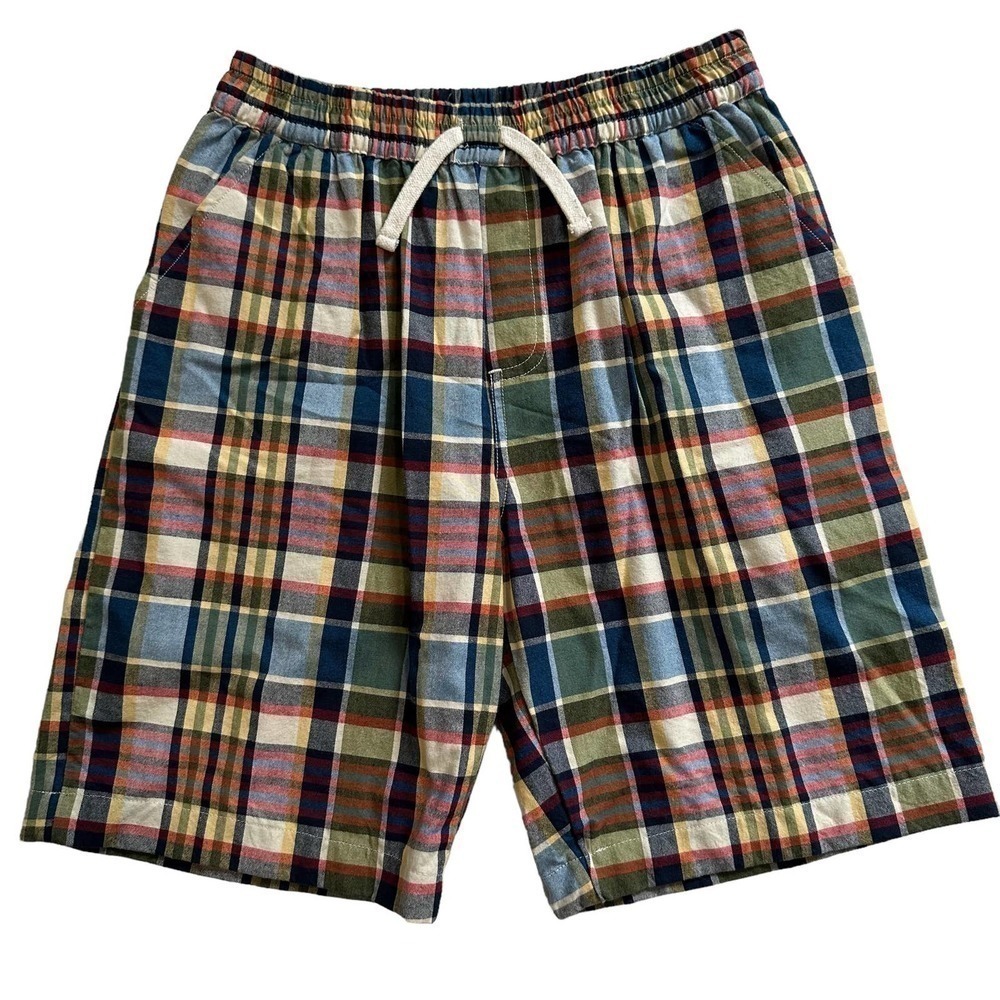 Nwot Peek Kids Plaid Bermuda Shorts Size 12